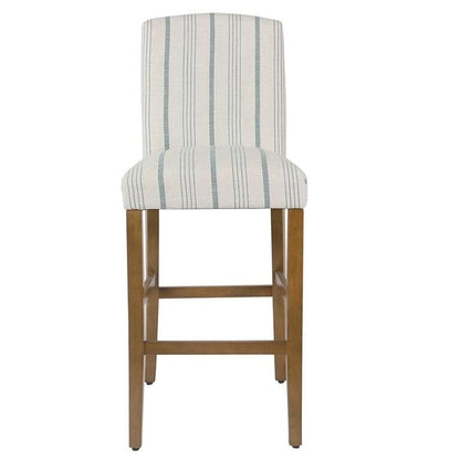 HomePop Classic Parsons High Back 29 Barstool - Blue Calypso Stripe - 29 inches