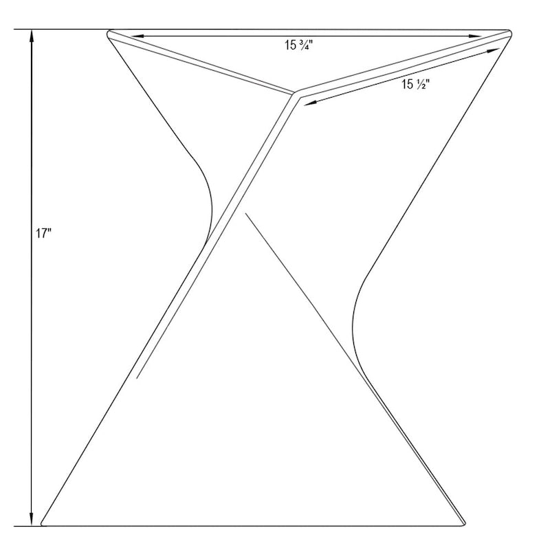 Randolph Indoor Side Table Lightweight Triangular Design Accent End Table