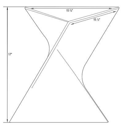 Randolph Indoor Side Table Lightweight Triangular Design Accent End Table