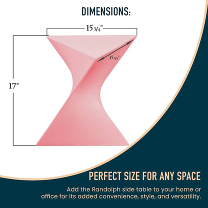 Randolph Indoor Side Table Lightweight Triangular Design Accent End Table