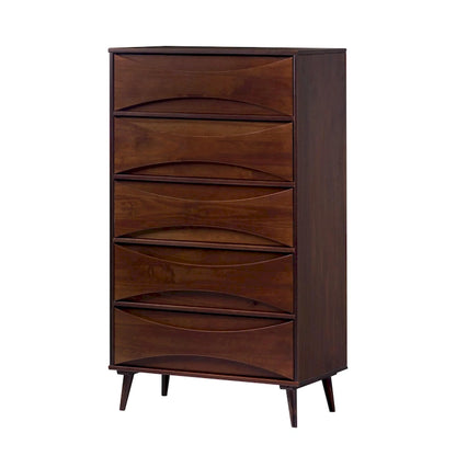 Middlebrook Designs Mid-Century 5-Drawer Solid Wood Dresser