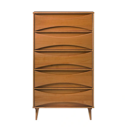 Middlebrook Designs Mid-Century 5-Drawer Solid Wood Dresser