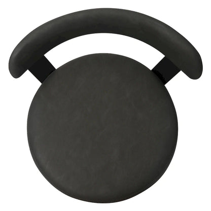 Hausfame Metal Counter Height Industrial Swivel Bar Stools