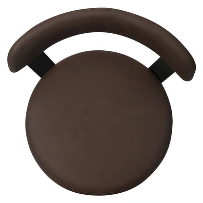 Hausfame Metal Counter Height Industrial Swivel Bar Stools