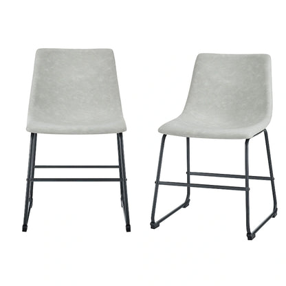 Middlebrook Prusiner Faux Leather Dining Chair (Set of 2)