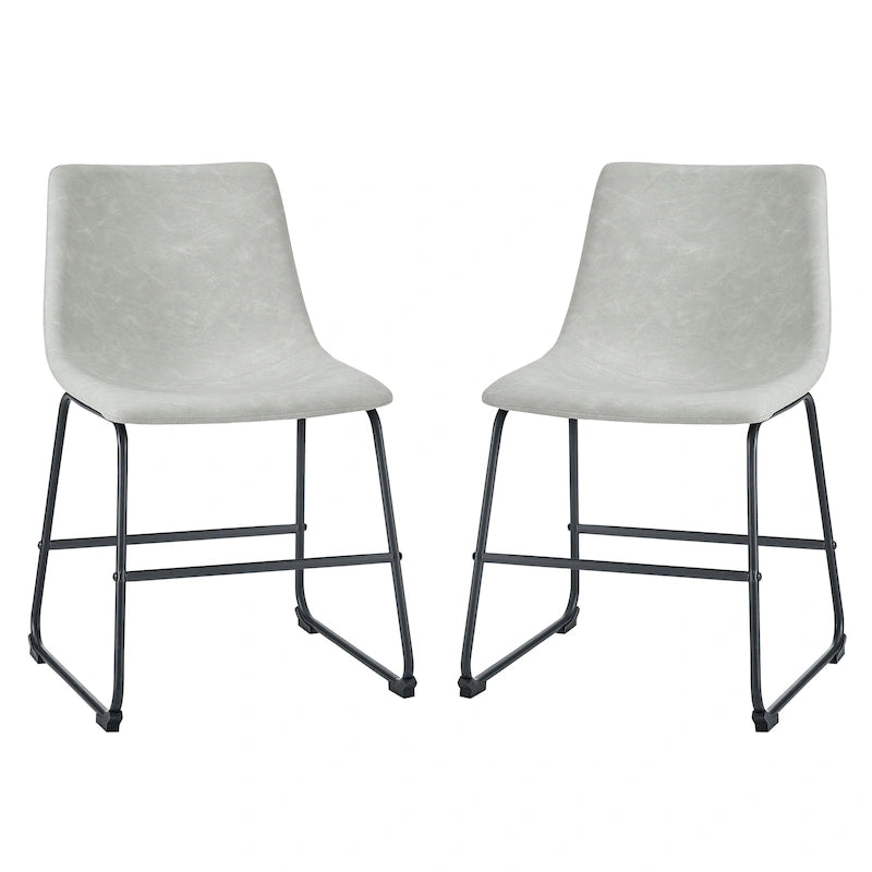 Middlebrook Prusiner Faux Leather Dining Chair (Set of 2)