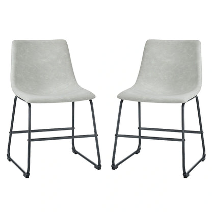 Middlebrook Prusiner Faux Leather Dining Chair (Set of 2)