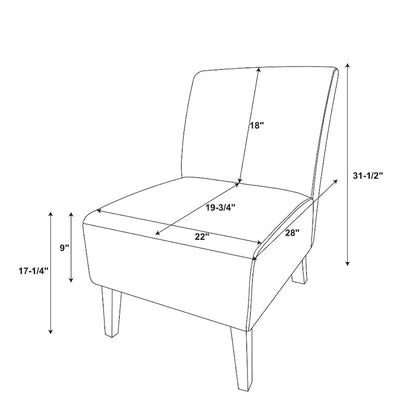 Porch & Den Bonner Written Text Print Accent Chair