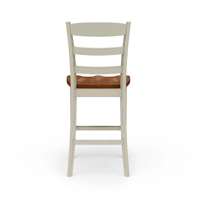 Homestyles Monarch 3-Piece Off-White Wood Kitchen Island Set with Drop Leaf Wood Top - 48' x 25' x 36'