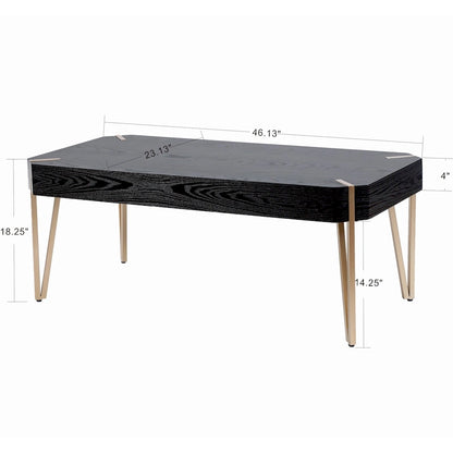Carson Carrington Tammsberg Wood and Metal Coffee Table - 46.13 W