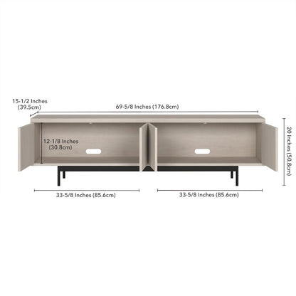 Whitman Rectangular TV Stand for TV's up to 75 - 70 Wide