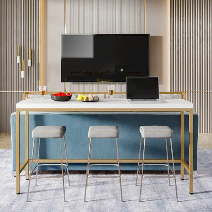 70.9 Extra Long Sofa Console Table, Behind The Couch Table Narrow Entryway Table