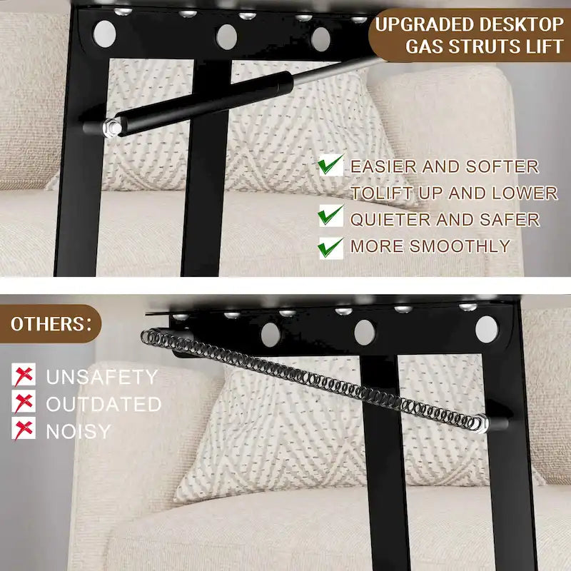 Futzca Wood Coffee Table with Hidden Compartment