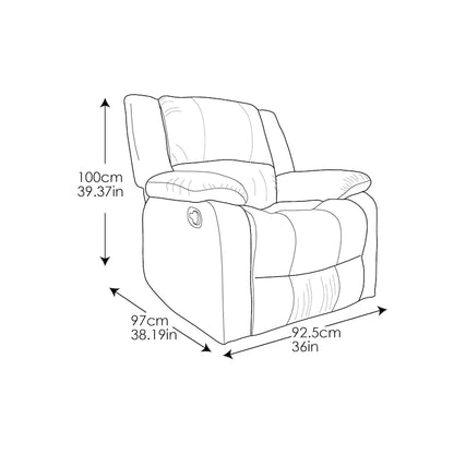 Relax A Lounger Porter Microfiber Manual Recliner by iLounge