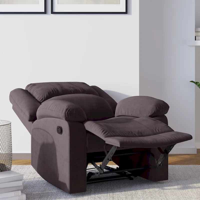 Relax A Lounger Porter Microfiber Manual Recliner by iLounge