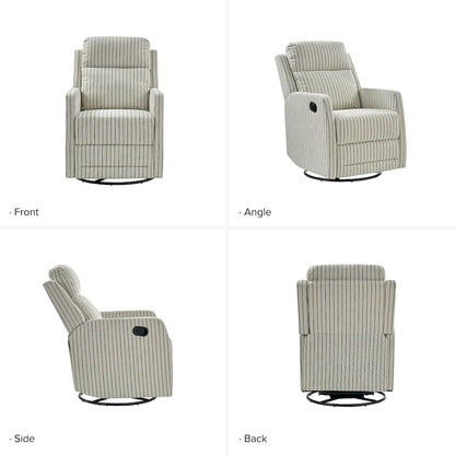 Diana Modern Polyester 360-degree Swivel Rocker Recliner by HULALA HOME