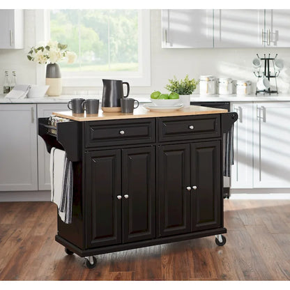 Simple Living Georgia Rolling Kitchen Cart