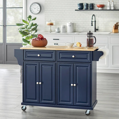 Simple Living Georgia Rolling Kitchen Cart