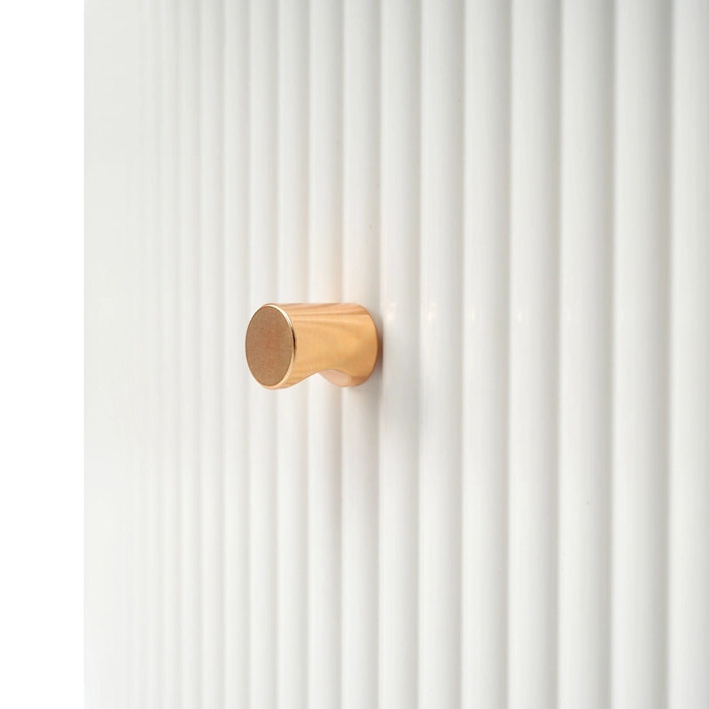 Modern Round Coffee Table with 2 large Drawers Storage