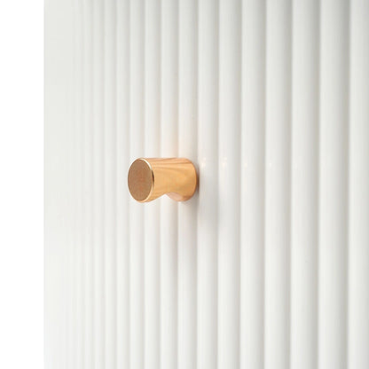 Modern Round Coffee Table with 2 large Drawers Storage