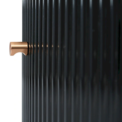 Modern Round Coffee Table with 2 large Drawers Storage