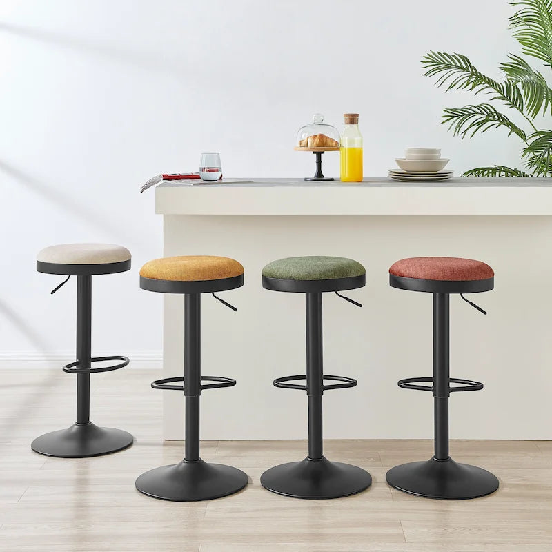 Juno Gaslift Backless Swivel Bar Stool,Set of 2