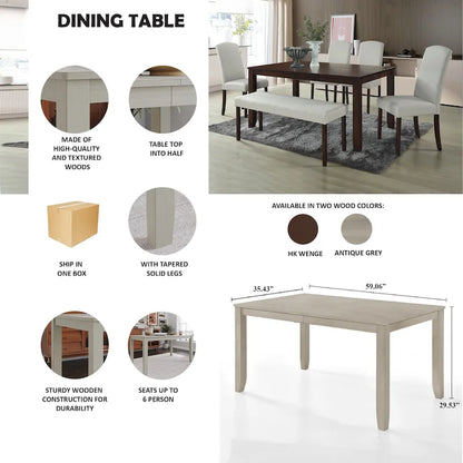 CraftPorch Simply Elegant Dining Table