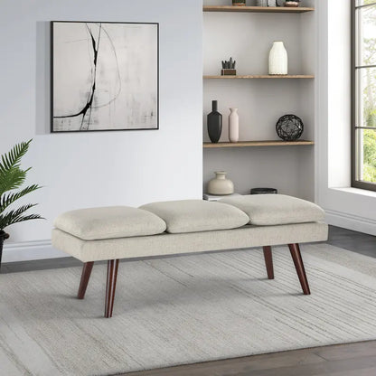 Amanda 54 Mid-Century Bench