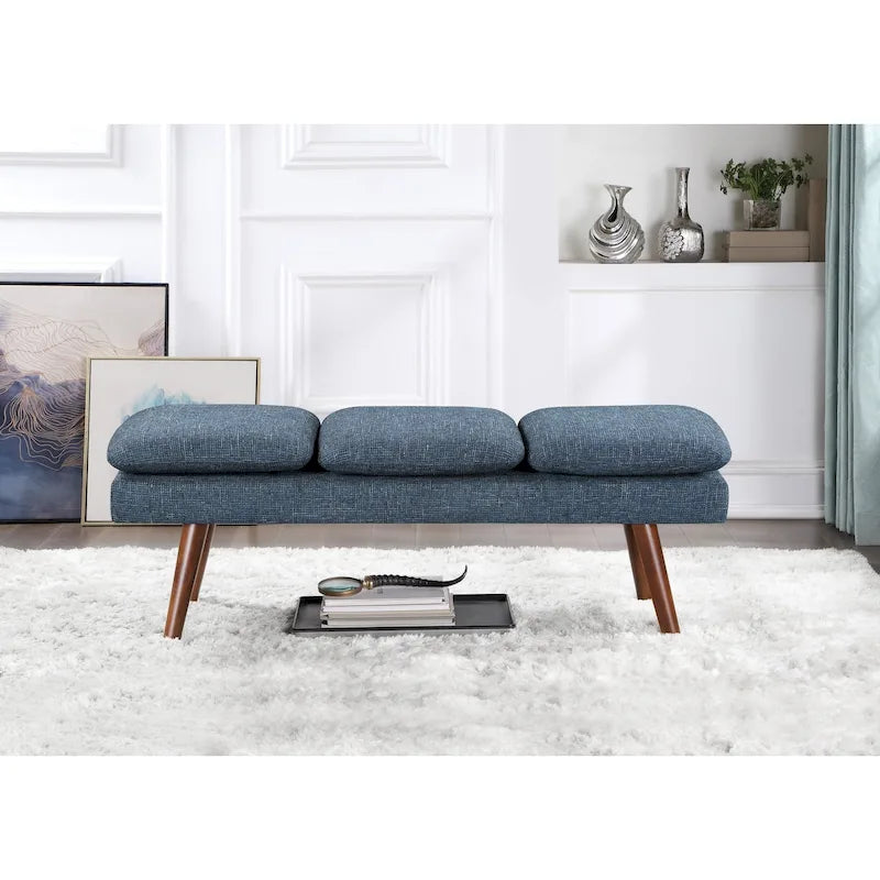 Amanda 54 Mid-Century Bench