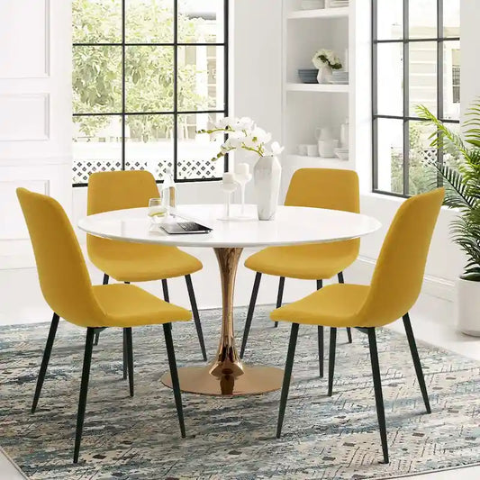 Modern Fabric Upholstered Dining Chairs (Set of 4) - 34x18x18