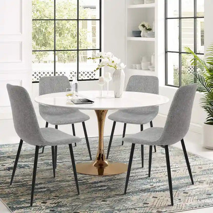 Modern Fabric Upholstered Dining Chairs (Set of 4) - 34x18x18