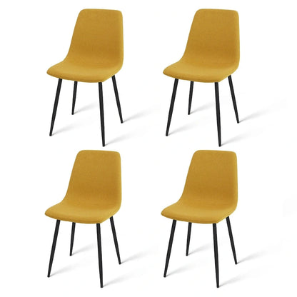 Modern Fabric Upholstered Dining Chairs (Set of 4) - 34x18x18