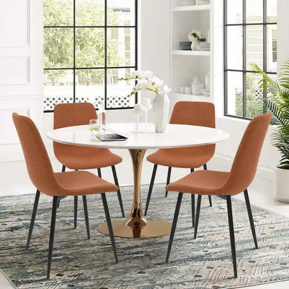 Modern Fabric Upholstered Dining Chairs (Set of 4) - 34x18x18