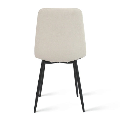 Modern Fabric Upholstered Dining Chairs (Set of 4) - 34x18x18