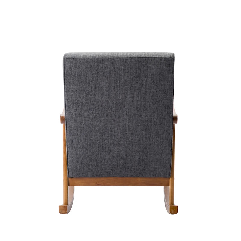 Porthos Home Hayes Fabric Rocking Accent Chair with Rubberwood Legs