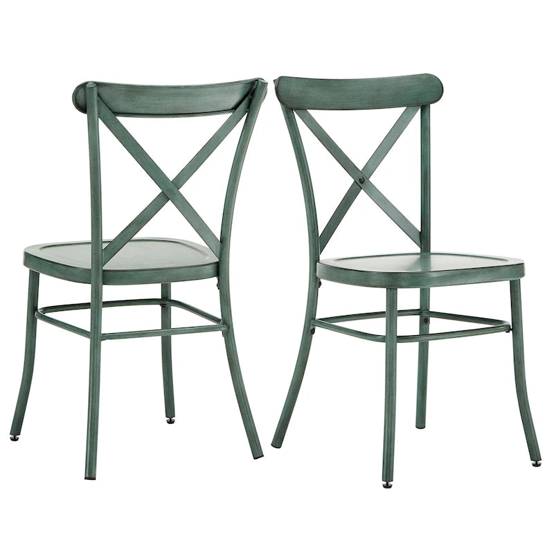 Pompey Metal Dining Chairs (Set of 2) by iNSPIRE Q Classic