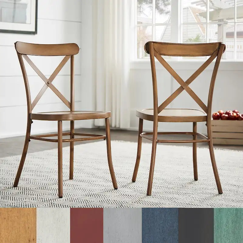 Pompey Metal Dining Chairs (Set of 2) by iNSPIRE Q Classic