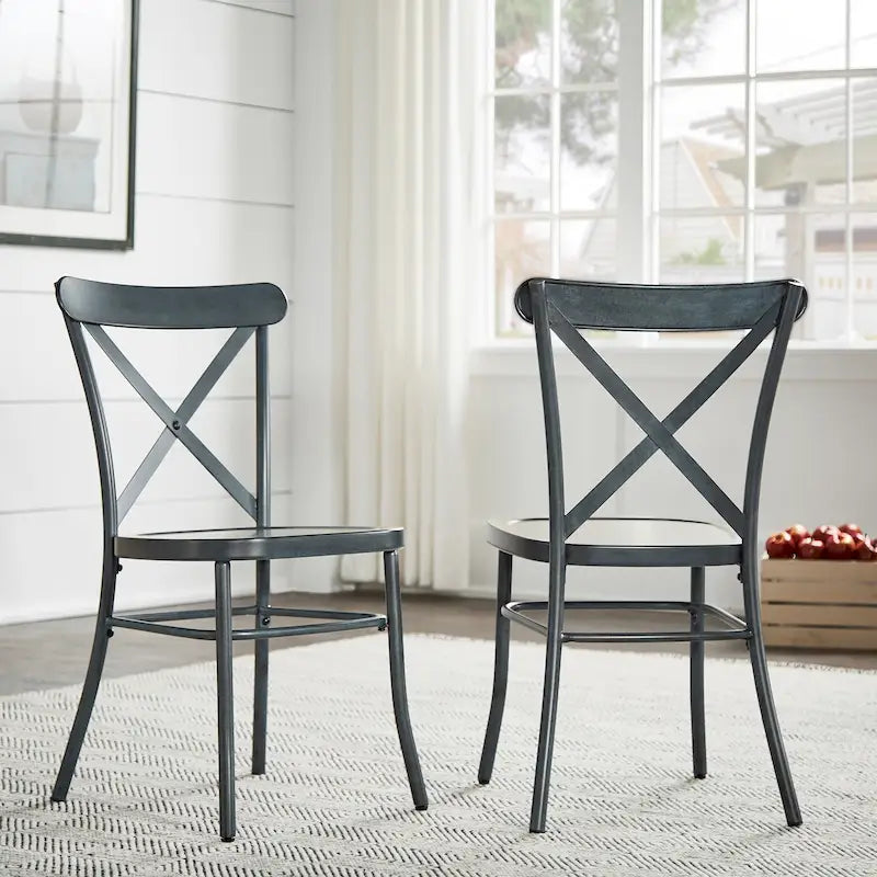 Pompey Metal Dining Chairs (Set of 2) by iNSPIRE Q Classic