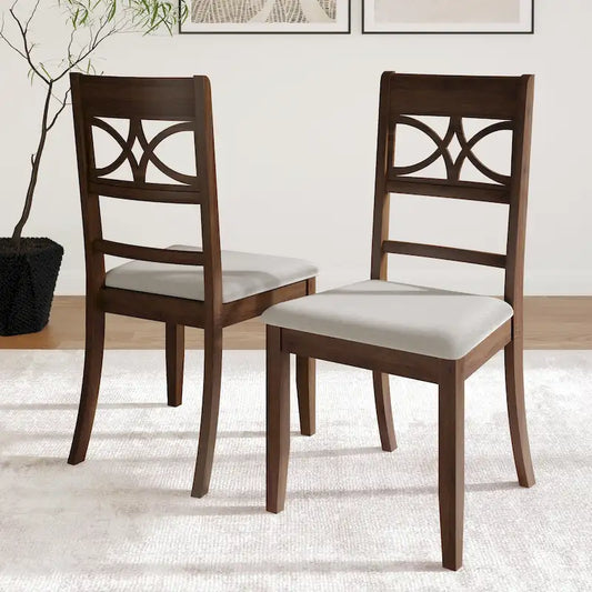 CraftPorch Mid-Century Modern Wooden Dining Chairs (Set of 2) - N/A