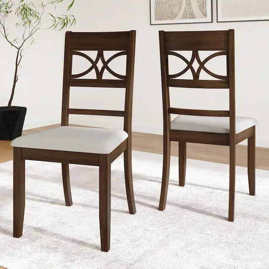 CraftPorch Mid-Century Modern Wooden Dining Chairs (Set of 2) - N/A