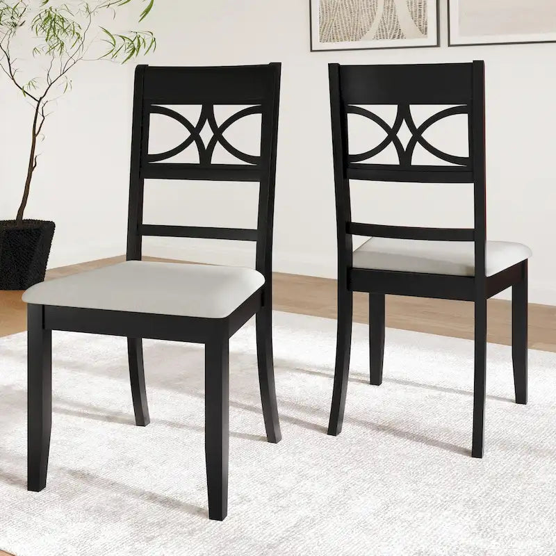 CraftPorch Mid-Century Modern Wooden Dining Chairs (Set of 2) - N/A