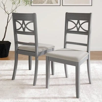 CraftPorch Mid-Century Modern Wooden Dining Chairs (Set of 2) - N/A