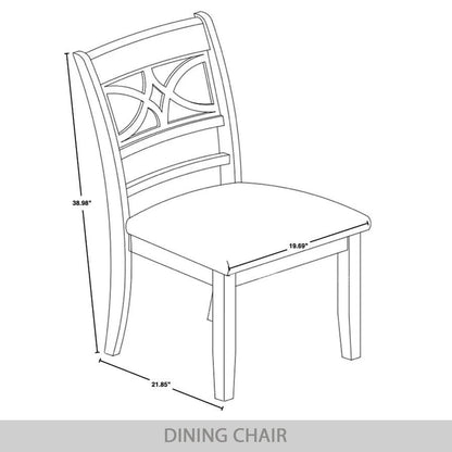 CraftPorch Mid-Century Modern Wooden Dining Chairs (Set of 2) - N/A