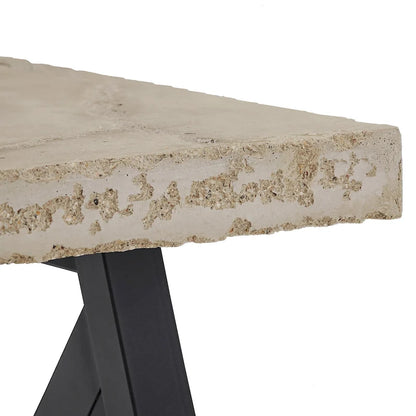 Bryson Rustic X-Base End Table with Shelf by iNSPIRE Q Classic