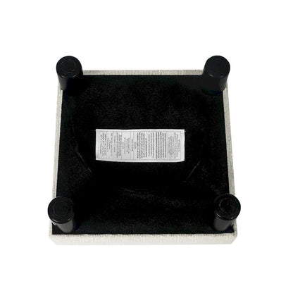 Adeco Ottoman Upholstered Fabric Footrest Pet Steps Dog Stair Stool
