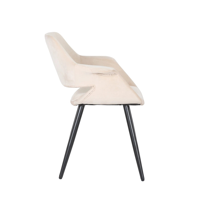 Porthos Home Fulco Velvet Mid-century Dining Chair