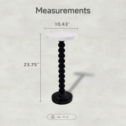 COZAYH Pedestal Small Drinking Table, Contemporary Side Table