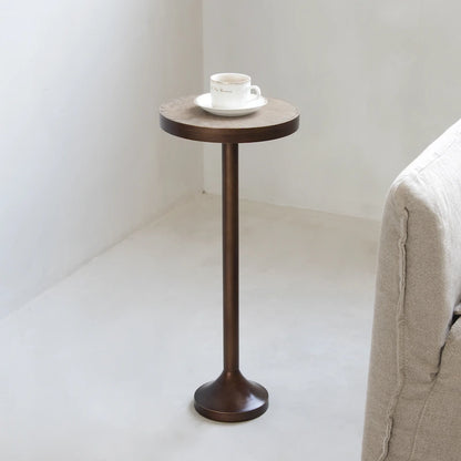 COZAYH Pedestal Small Drinking Table, Contemporary Side Table