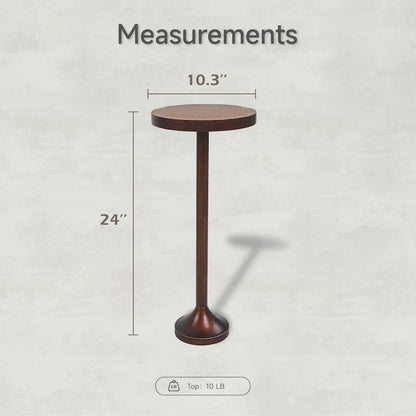 COZAYH Pedestal Small Drinking Table, Contemporary Side Table