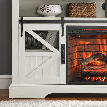60 in. Electric Fireplace TV Stand Entertainment Center w/Door Sensor